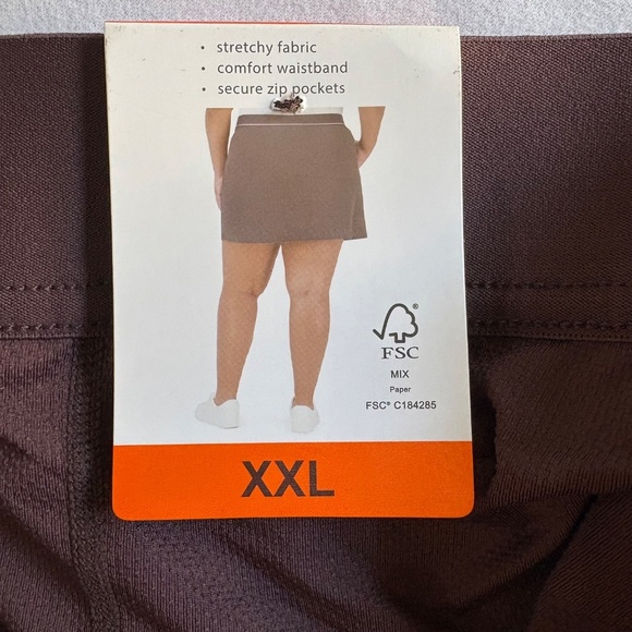 Soybu Resort Skort/Skirt with Shorts, Hand and Zippered Pockets, Purple, XXL NWT - Picture 5 of 15